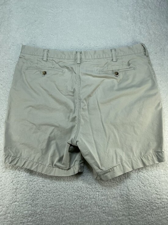 Polo Ralph Lauren Chino Shorts Mens 40 Tan Stretch Classic Fit Cotton Twill - Picture 2 of 11